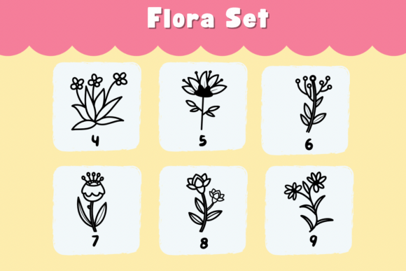 Flora Set Font - Preview 3
