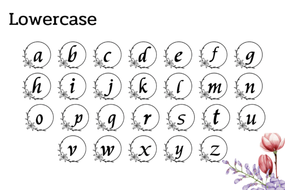 Flower Font - Preview 2