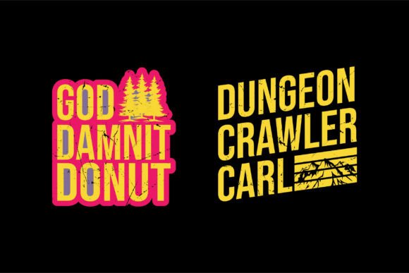 Goddamnit Donut, Dungeon Crawler Carl Gráfico Diseños de Camisetas Por Vintage