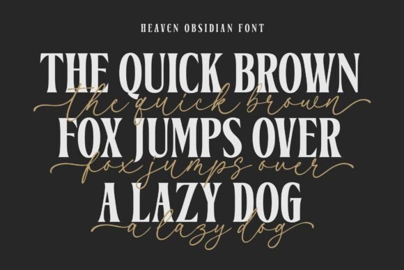 Heaven Obsidian Font - Preview 6