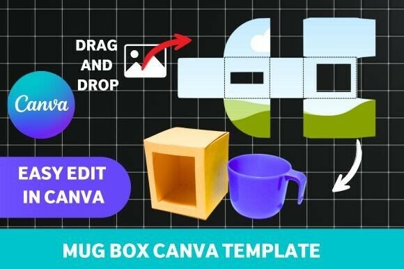 MUG BOX CANVA TEMPLATE