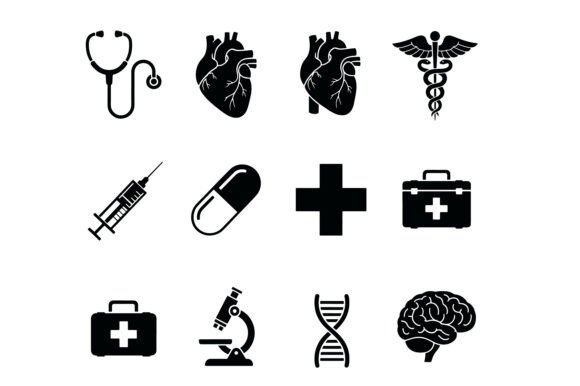 Medical Icon Bundle Vector Set Graphic Icons By ferdousichy0791