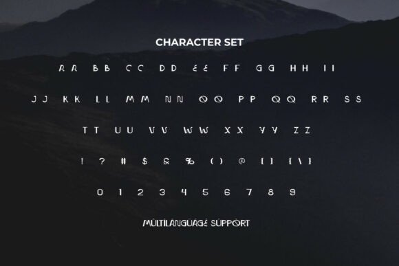Mountain Heat Font PNG with transparent background - Preview 5