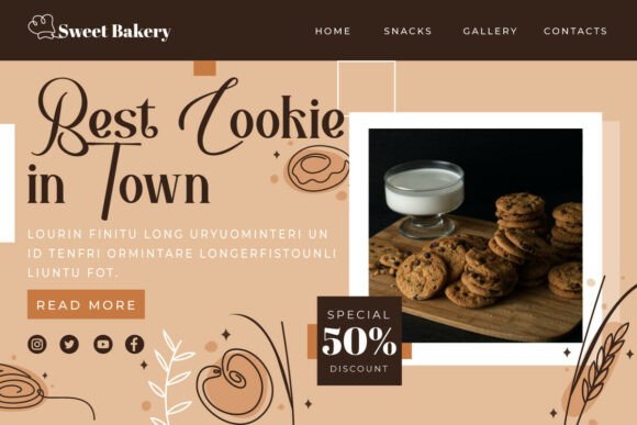Natural Choco Font PNG with transparent background - Preview 1