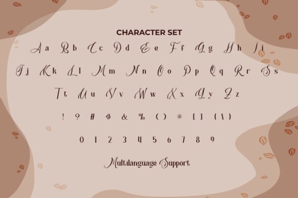 Natural Choco Font PNG with transparent background - Preview 5