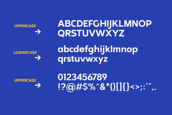 Northern Sans Font PNG with transparent background - Preview 1