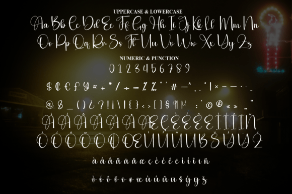 Outglow Font font preview - 6