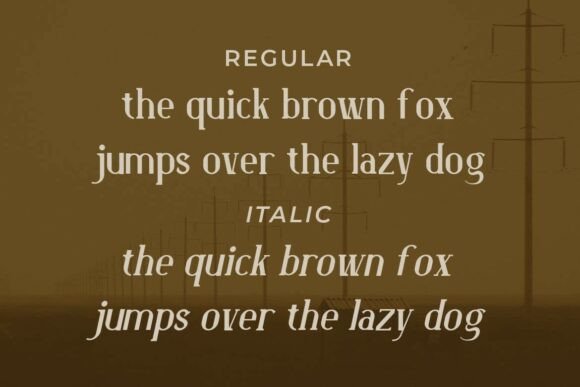 Portile Font font preview - 4