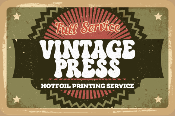 Retro Groove Font PNG with transparent background - Preview 3