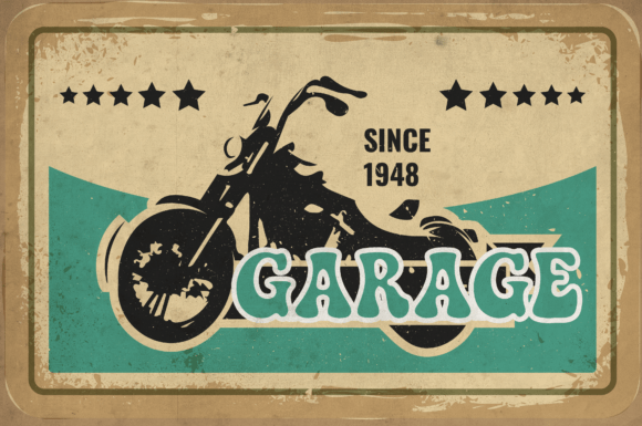 Retro Groove Font PNG with transparent background - Preview 4
