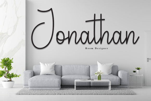 Signature Handwritten Font PNG with transparent background - Preview 2