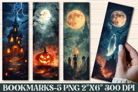 Spooky Halloween Printable Bookmarks