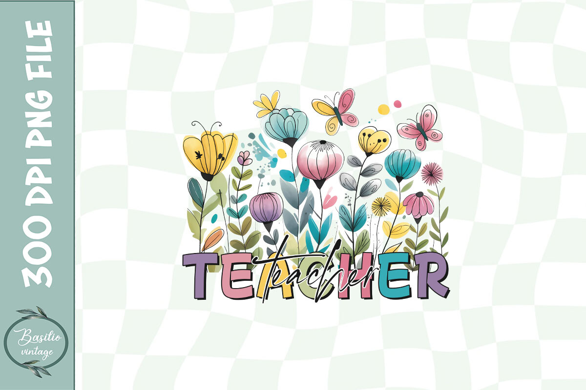 Teacher Appreciation Floral PNG