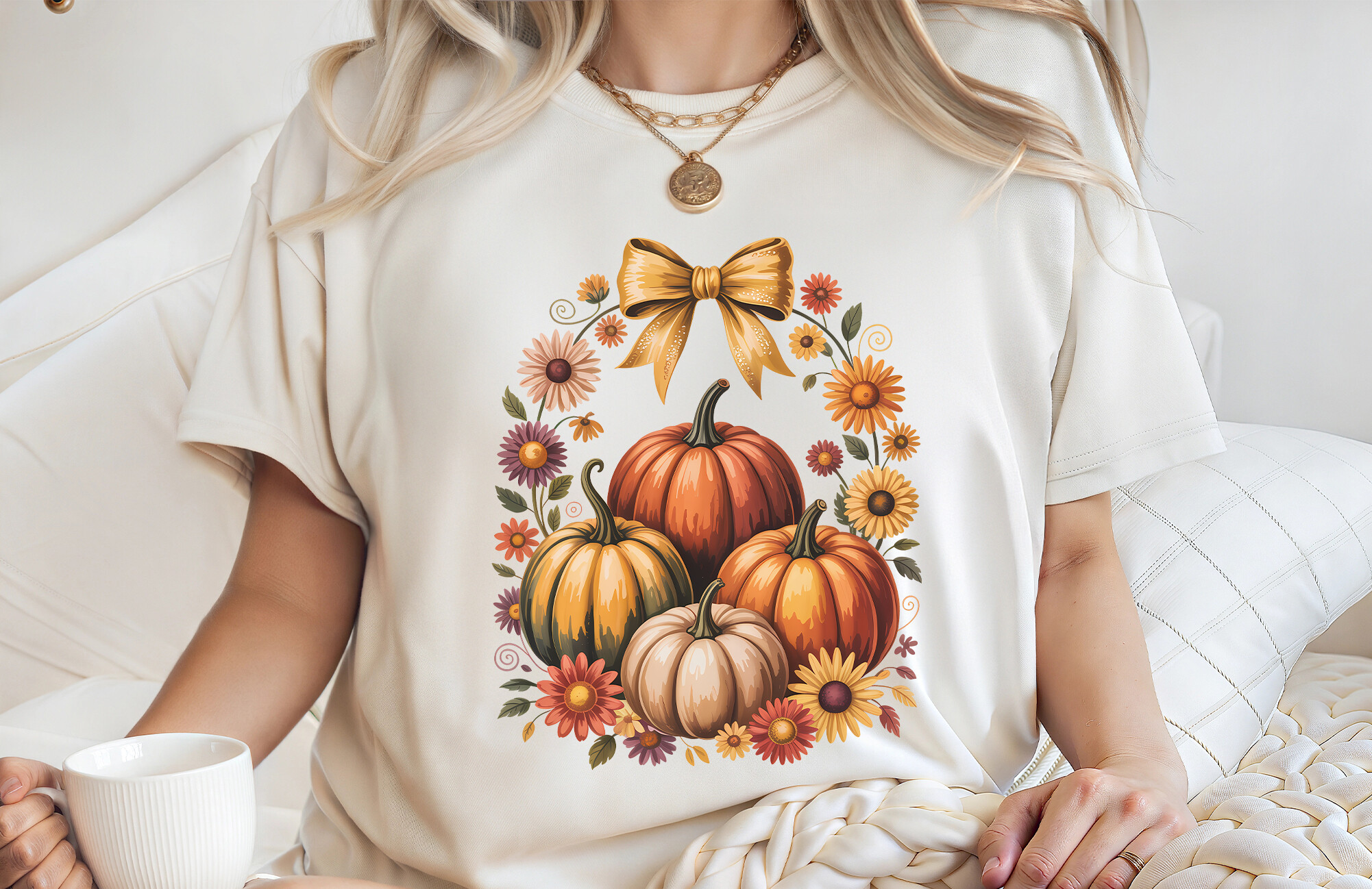 Autumn Pumpkin Coquette Bow Fall PNG Graphic by Razia Sultana ...