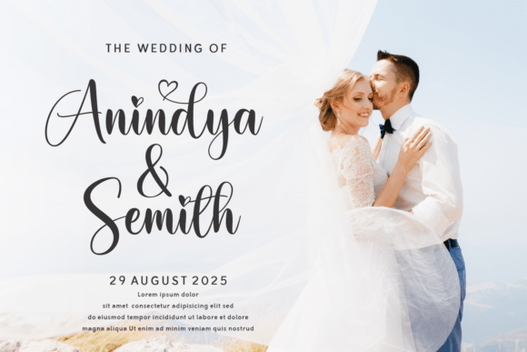 Bening Font PNG with transparent background - Preview 1
