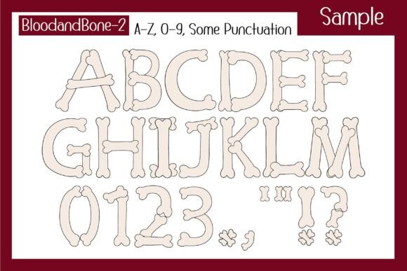 Blood & Bone Font PNG with transparent background - Preview 3