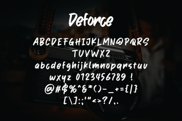 Deforce Font - Preview 1
