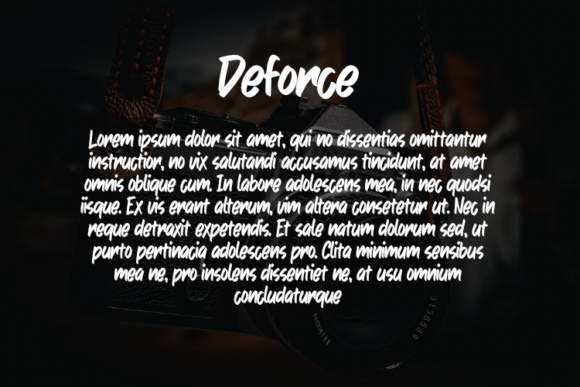 Deforce Font - Preview 2