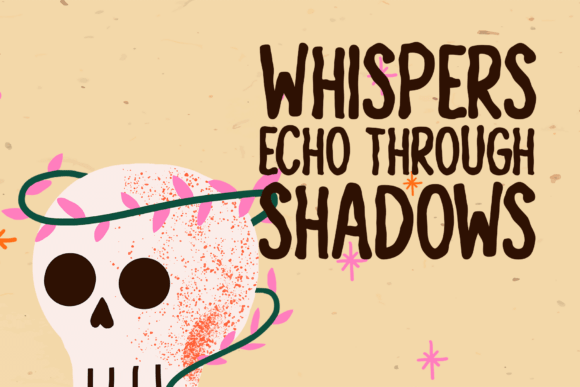 Eerie Silence Font PNG with transparent background - Preview 1