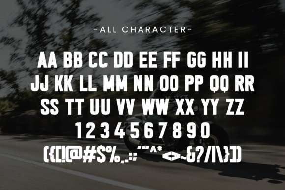 Fastron Font PNG with transparent background - Preview 1