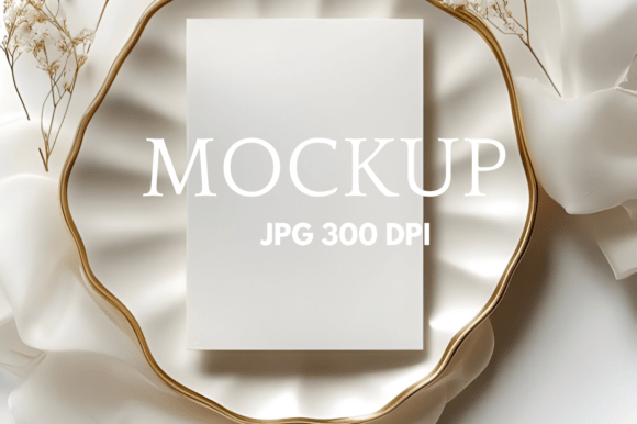 Modern 5x7 Card Mockup Smart Object