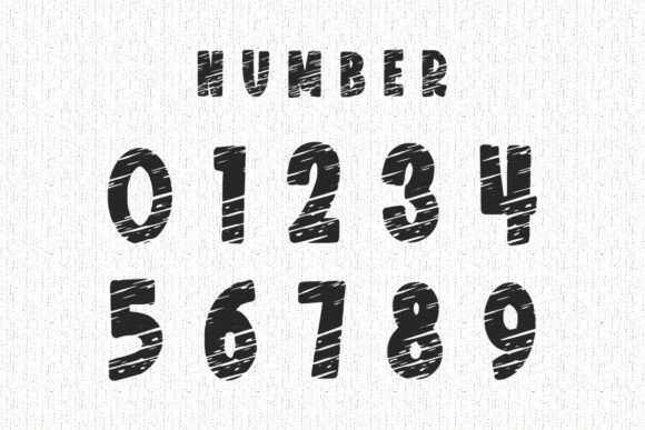 Pencil Crayon Font PNG with transparent background - Preview 1