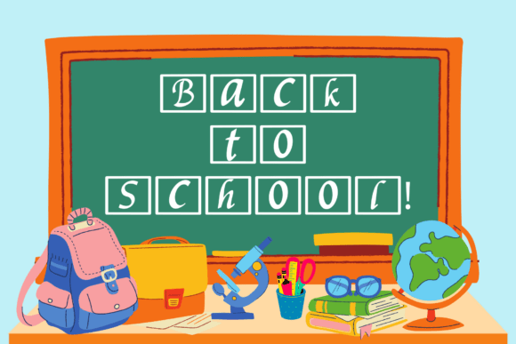 School Serif Font font preview - 3