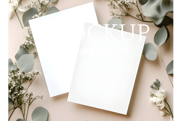 Two Cards PSD Mockup Double