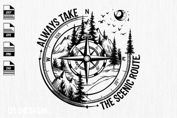 Always Take the Scenic Route Camping Tra