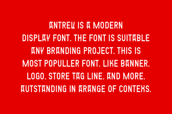 Antrev Font - Preview 4