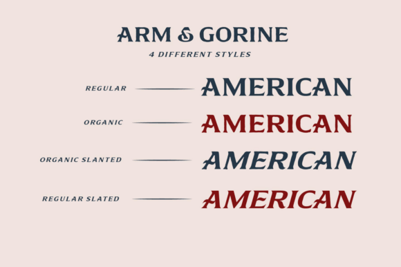 Arm & Gorine Font - Preview 1