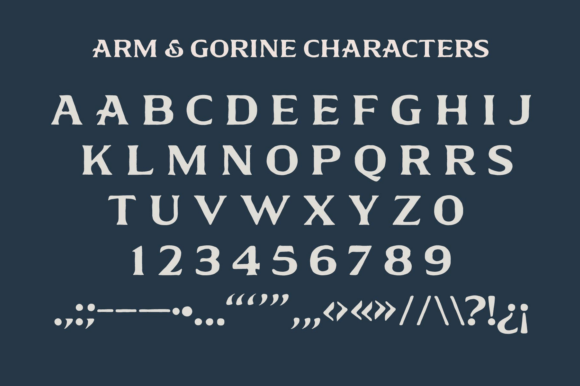 Arm & Gorine Font - Preview 6