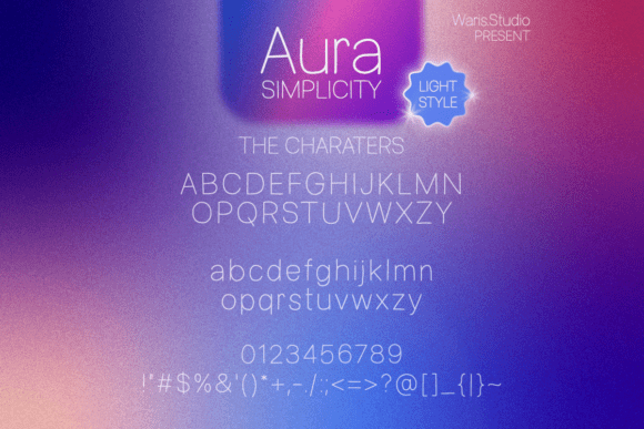 Aura Font - Preview 1