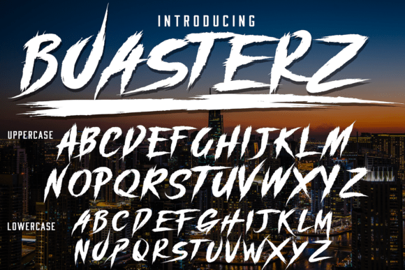 Boasterz Font - Preview 1