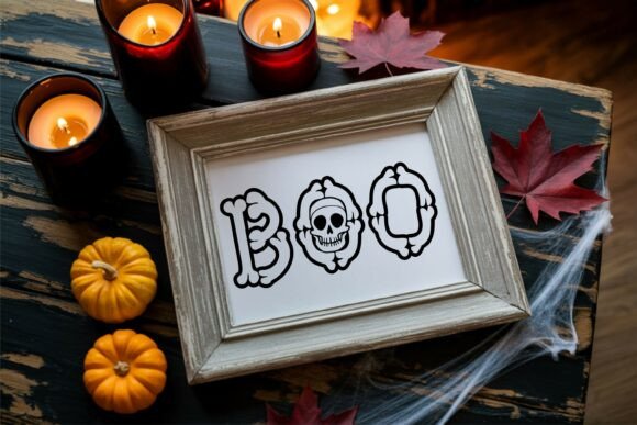 Bone Outline Font - Preview 6