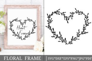 Botanical Heart Wreath SVG Cut File Graphic by PostersGalaxy · Creative ...