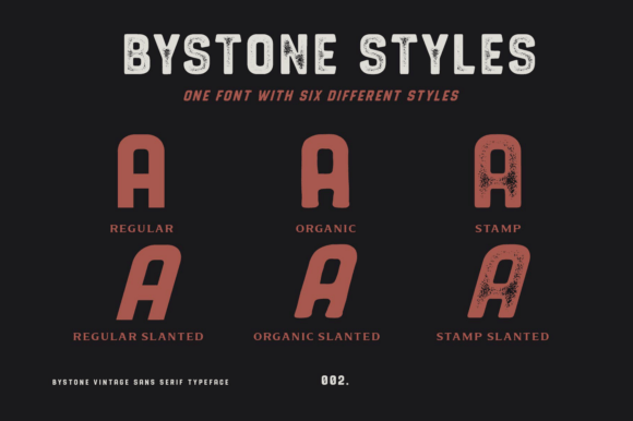 Bystone Font - Preview 2
