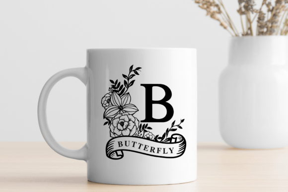 Camellias Monogram Font - Preview 2