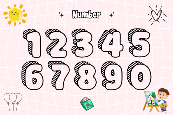 Children Hobbies Font - Preview 4