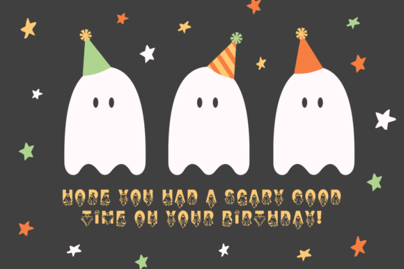 Cute Ghost Font - Preview 4
