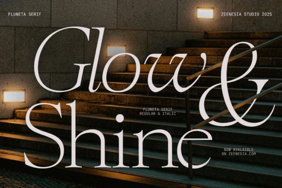 Fluneta Font PNG with transparent background - Preview 2