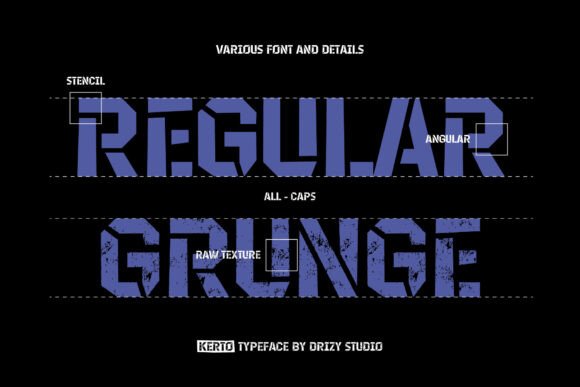 Kerto Font PNG with transparent background - Preview 2