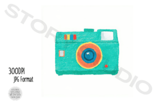 Watercolor Camera Clipart Set Graphic by Story Studio · Creative Fabrica