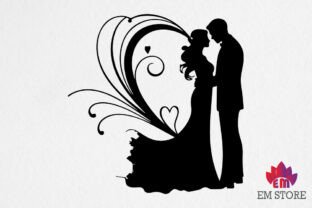 Wedding SVG Bundle - Bride and Groom Graphic by EM STORE · Creative Fabrica