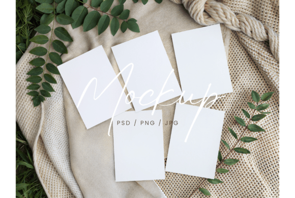 Bridal Shower Cards Mock Graphic Product Mockups By TatiMockups