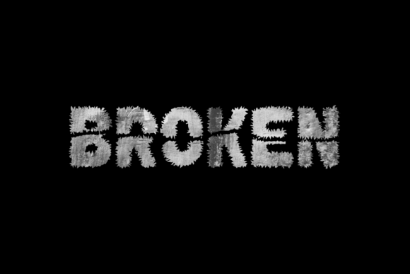 Broken Droper Font - Preview 1