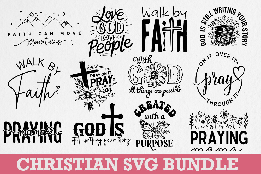 Christian SVG Bundle, God Graphic by EM STORE · Creative Fabrica