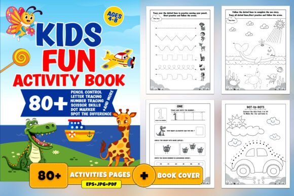 Kids Fun Activity Book Graphic