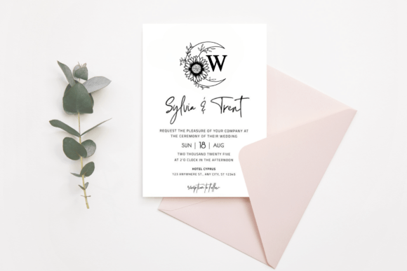 Moon Sunflower Font PNG with transparent background - Preview 1