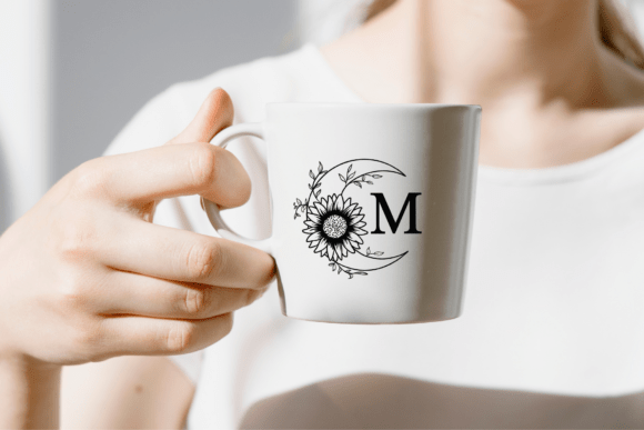 Moon Sunflower Font PNG with transparent background - Preview 4